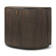 Terra Fluted Dark Brown 2-Door Accent Cabinet by Mercana at Eve Furniture