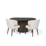 Terra Fluted Dining Table - 4 Niles Chairs by Mercana at Eve Furniture