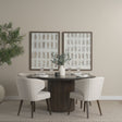 Terra Fluted Dining Table - 4 Niles Chairs by Mercana at Eve Furniture