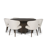 Terra Fluted Dining Table - 6 Niles Chairs by Mercana at Eve Furniture