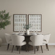 Terra Fluted Dining Table - 6 Niles Chairs by Mercana at Eve Furniture