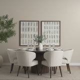 Terra Fluted Dining Table - 6 Niles Chairs by Mercana at Eve Furniture