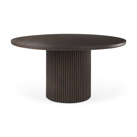 Terra Fluted Dining Table - 6 Niles Chairs - Terra Sideboard by Mercana at Eve Furniture