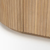 Terra Light Brown Wood Fluted Sideboard by Mercana at Eve Furniture