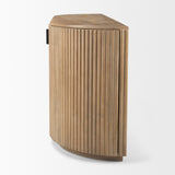 Terra Light Brown Wood Fluted Sideboard by Mercana at Eve Furniture