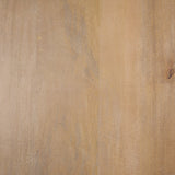 Terra Light Brown Wood Round Fluted Dining Table by Mercana at Eve Furniture