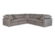 Terra Light Grey Condo Classic L Shaped Modular Sectional