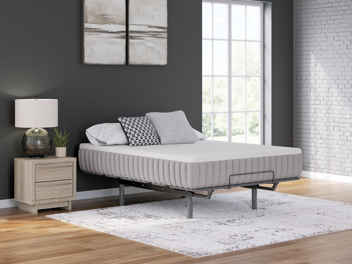 Terra Sleep Medium White Queen Mattress by Ashley at Eve Furniture
