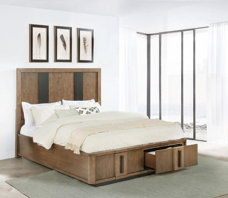 Terrace Ash Brown 2-Drawer Eastern King Storage Bed by Coaster at Eve Furniture