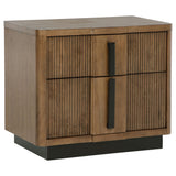 Terrace Ash Brown 2-Drawer Nightstand by Coaster at Eve Furniture