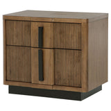 Terrace Ash Brown 2-Drawer Nightstand by Coaster at Eve Furniture