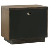Terrace Ash Brown 2-Drawer Nightstand by Coaster at Eve Furniture