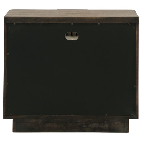 Terrace Ash Brown 2-Drawer Nightstand by Coaster at Eve Furniture