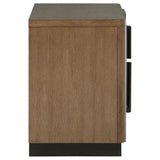 Terrace Ash Brown 2-Drawer Nightstand by Coaster at Eve Furniture