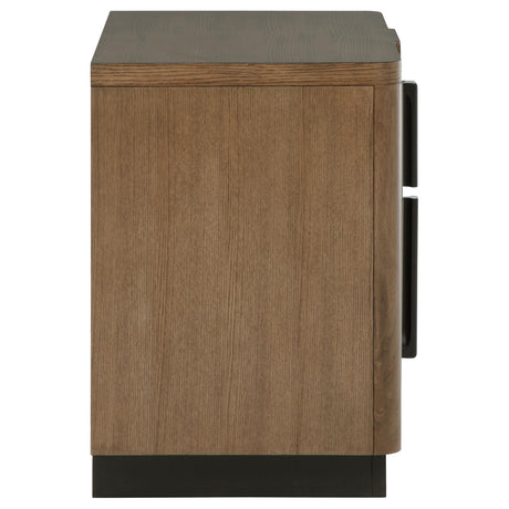 Terrace Ash Brown 2-Drawer Nightstand by Coaster at Eve Furniture
