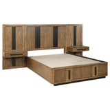 Terrace Ash Brown 2-Piece Wall Panel with Nightstand Set by Coaster at Eve Furniture