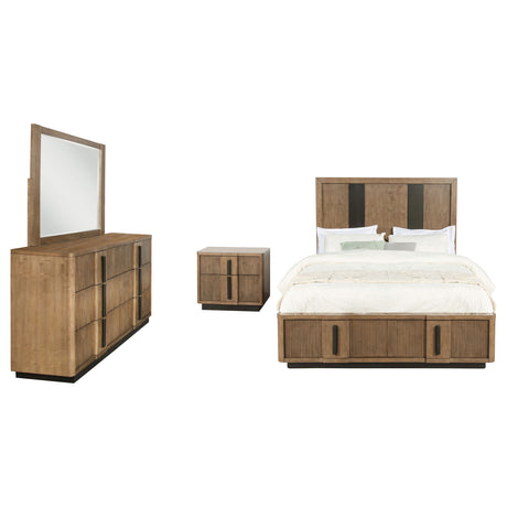Terrace Ash Brown 4-Piece Eastern King Bedroom Set by Coaster at Eve Furniture