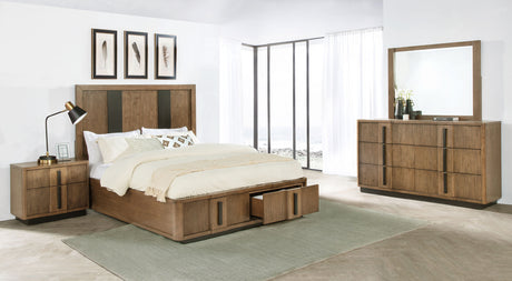 Terrace Ash Brown 4-Piece Eastern King Bedroom Set by Coaster at Eve Furniture