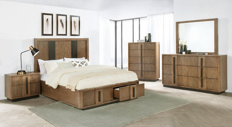 Terrace Ash Brown 5-Piece California King Bedroom Set by Coaster at Eve Furniture