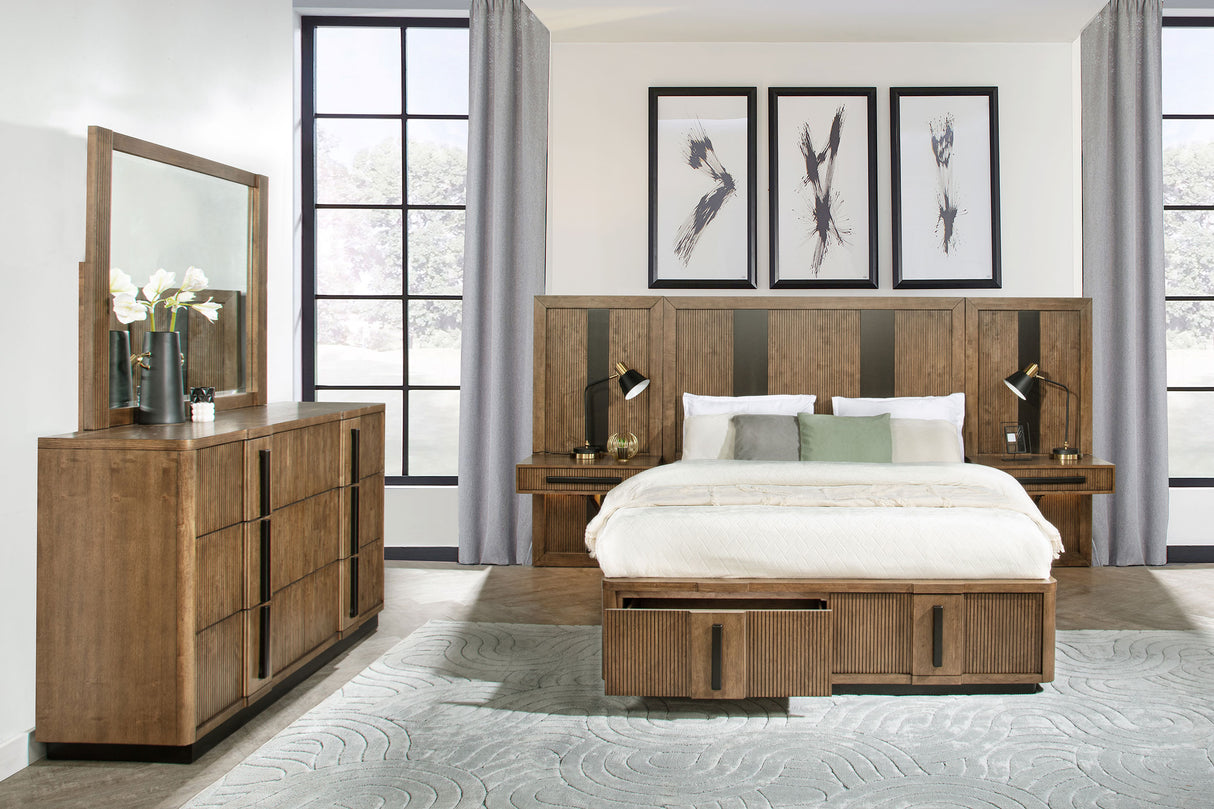 Terrace Ash Brown 5-piece California King Panel Bedroom Set by Coaster at Eve Furniture