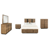 Terrace Ash Brown 5-piece Queen Bedroom Set by Coaster at Eve Furniture