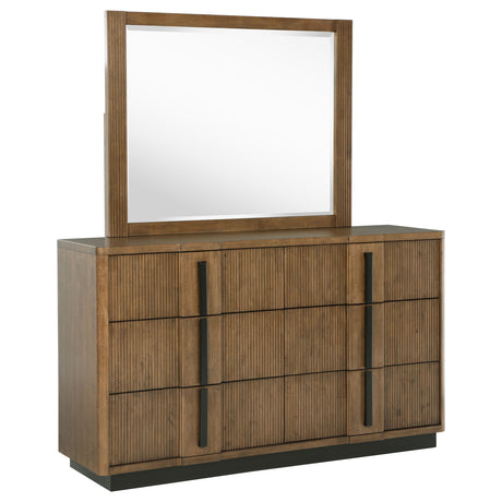 Terrace Ash Brown 6-drawer Dresser and Mirror by Coaster at Eve Furniture