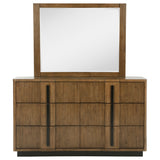 Terrace Ash Brown 6-drawer Dresser and Mirror by Coaster at Eve Furniture