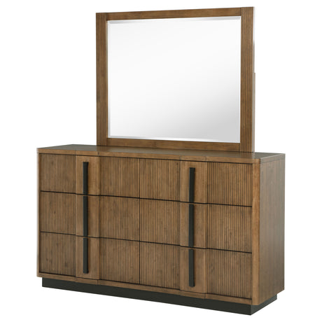 Terrace Ash Brown 6-drawer Dresser and Mirror by Coaster at Eve Furniture