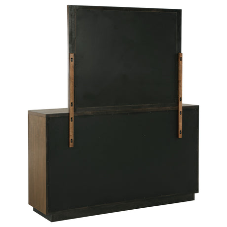 Terrace Ash Brown 6-drawer Dresser and Mirror by Coaster at Eve Furniture