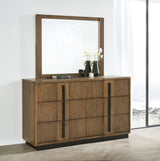 Terrace Ash Brown 6-drawer Dresser and Mirror by Coaster at Eve Furniture