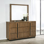 Terrace Ash Brown 6-drawer Dresser and Mirror by Coaster at Eve Furniture