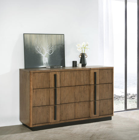 Terrace Ash Brown 6-Drawer Dresser by Coaster at Eve Furniture