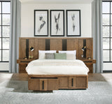 Terrace Ash Brown California King Wall Panel Storage Bed by Coaster at Eve Furniture