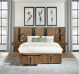 Terrace Ash Brown Wall Panel California King Storage Bed by Coaster at Eve Furniture
