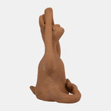 Terracotta, 10" Salutation Yoga Bunny, Natural