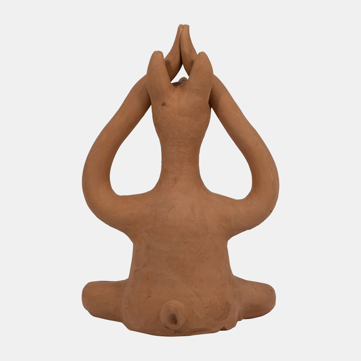 Terracotta, 10" Salutation Yoga Bunny, Natural