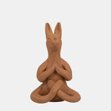 Terracotta, 7" Namaste Yoga Bunny, Natural