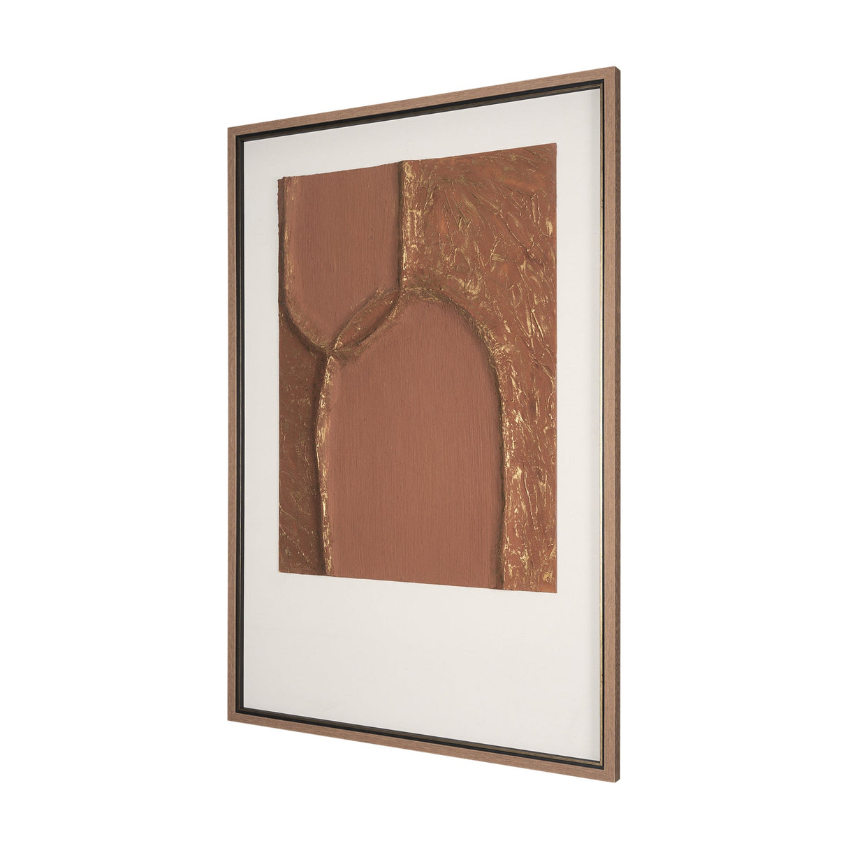 Terracotta Arches I by Studio M a handmade Original Framed 3D Textured Artwork under Glass by Mercana at Eve Furniture