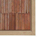 Terracotta Wall I by Flora Kouta Hand-Embellished Textured Framed Canvas Artwork by Mercana at Eve Furniture