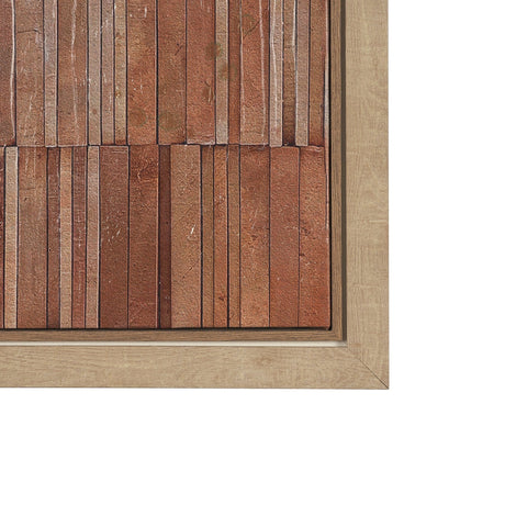 Terracotta Wall I by Flora Kouta Hand-Embellished Textured Framed Canvas Artwork by Mercana at Eve Furniture