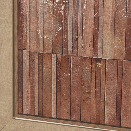 Terracotta Wall I by Flora Kouta Hand-Embellished Textured Framed Canvas Artwork by Mercana at Eve Furniture