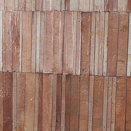 Terracotta Wall I by Flora Kouta Hand-Embellished Textured Framed Canvas Artwork by Mercana at Eve Furniture