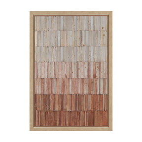 Terracotta Wall I by Flora Kouta Hand-Embellished Textured Framed Canvas Artwork by Mercana at Eve Furniture