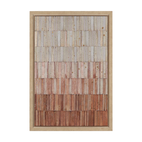 Terracotta Wall I by Flora Kouta Hand-Embellished Textured Framed Canvas Artwork by Mercana at Eve Furniture