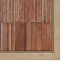 Terracotta Wall II by Flora Kouta Hand-Embellished Textured Framed Canvas Artwork by Mercana at Eve Furniture