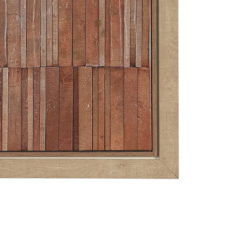 Terracotta Wall II by Flora Kouta Hand-Embellished Textured Framed Canvas Artwork by Mercana at Eve Furniture