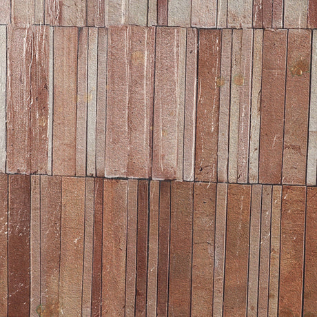 Terracotta Wall II by Flora Kouta Hand-Embellished Textured Framed Canvas Artwork by Mercana at Eve Furniture