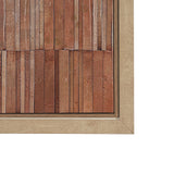 Terracotta Wall III by Flora Kouta Hand-Embellished Textured Framed Canvas Artwork by Mercana at Eve Furniture