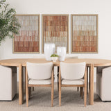 Terracotta Wall III by Flora Kouta Hand-Embellished Textured Framed Canvas Artwork by Mercana at Eve Furniture