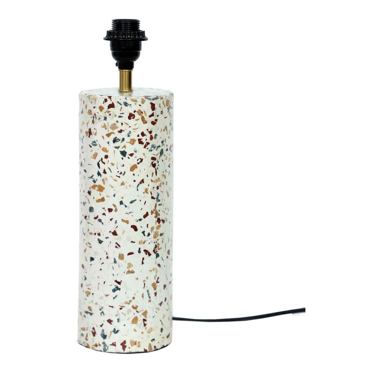 Terrazzo Cylinder Multicolor Table Lamp
